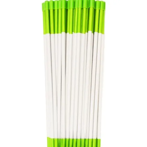 StakeMakers Driveway Markers Green 1000 Pack 4′ x 5/16″ Reflective Snow Plow Stakes