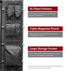 Stealth UL14 Gun Safe 14 Long Gun Capacity Handgun Storage 1 Hour Fire Protection Black