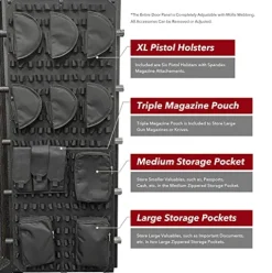 Stealth UL28 Gun Safe 28 Long Gun Capacity with Handgun Storage, 1 Hour Fire Protection, UL RSC Rating Black