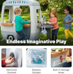 Step2 Adventure Camper Playhouse with Sounds Gray
