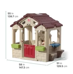 Step2 Charming Cottage Kids Playhouse Brown