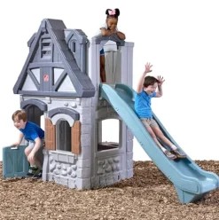 Step2 Enchanting Adventures 2-Story Playhouse & Slide Blue