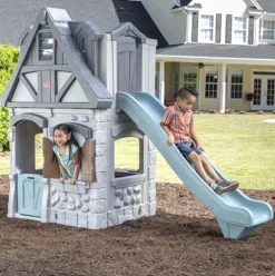 Step2 Enchanting Adventures 2-Story Playhouse & Slide Blue