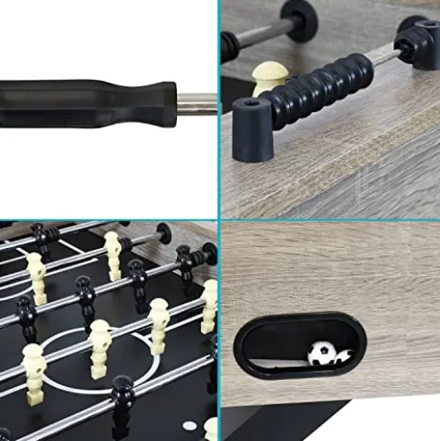 Sunnydaze Delano 54.5-Inch Foosball Table Gray