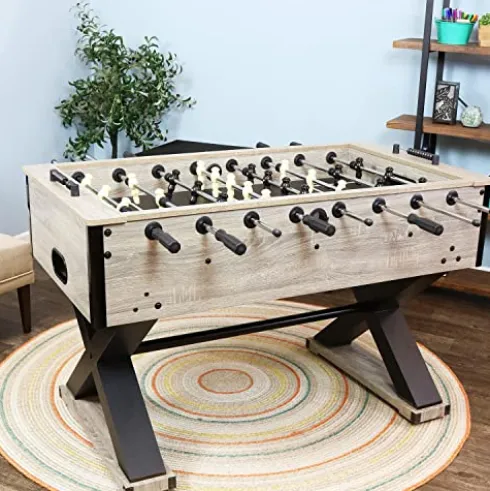 Sunnydaze Delano 54.5-Inch Foosball Table Gray