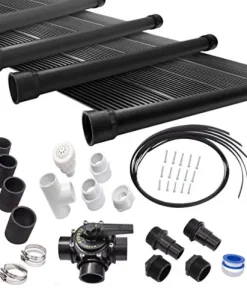 SunQuest Pool Heater System – 8 Panels w/Bypass and Roof Kit – Solar Heater – Roof-Mounted