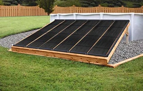 SunQuest Pool Heater System – 8 Panels w/Bypass and Roof Kit – Solar Heater – Roof-Mounted
