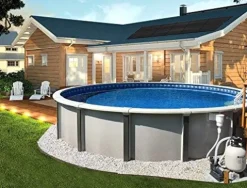 SunQuest Roof-Mounted Complete Pool Heater System with Bypass and Roof Kit