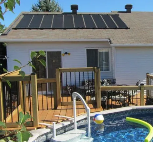 SunQuest Solar Pool Heater System with Bypass & Roof Kit – Roof-Mounted