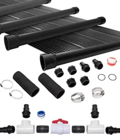 SunQuest Solar Pool Heater System with Diverter Kit, 4 Collectors, On Ground