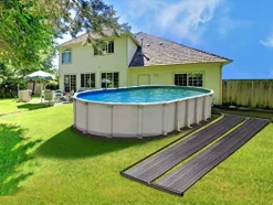 SunQuest Solar Pool Heater System – 4 Collectors w/Diverter Kit On Ground