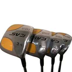 SV3 Men’s Yellow Square Fairway Golf Clubs Set Right Handed Regular Flex Graphite Shaft