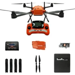 SwellPRO Fisherman MAX Heavy Lift Fishing Waterproof Drone FD2 Basic Bundle with Dual Bait Release Orange