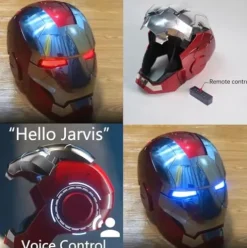 Tarrshiney Electronic Mark 5 Helmet Silver Voice-Controlled Cosplay Prop