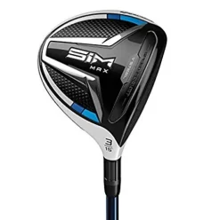 TaylorMade SIM MAX Fairway #3 15 Degree Right Hand Senior Flex Titanium Black Blue