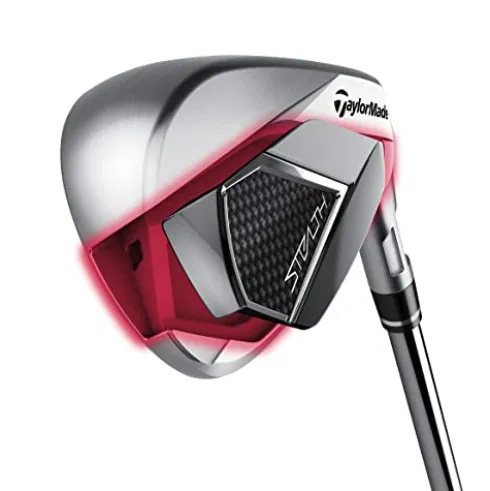 TaylorMade Stealth Iron Set Mens Left-Handed Red
