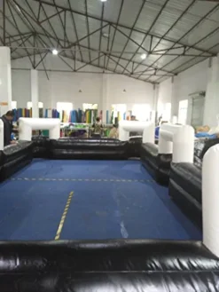 TECHTONGDA Inflatable Soccer Pool Backyard Game 16.4×9.8ft Football Field Table