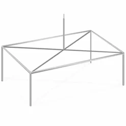 TentandTable 10′ x 20′ High Peak Canopy Tent Frame Only Silver