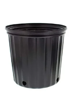 Thaisan7 3 Gallon Nursery Black Plastic Pots for Herbs & Flowers, 10″ Dia. x 9.25″ Tall (Pack of 50)