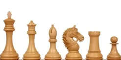 The Chess Store Llamrei Staunton Chess Set Rosewood & Boxwood 4.25″ King