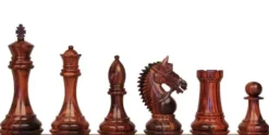 The Chess Store Llamrei Staunton Chess Set Rosewood & Boxwood 4.25″ King