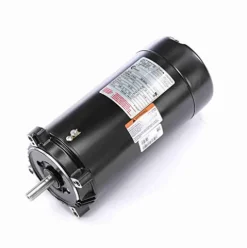 The Pool Supply Shop 1 Horsepower Black and Silver Key Shaft Pool Pump Motor 1.5 SF Black