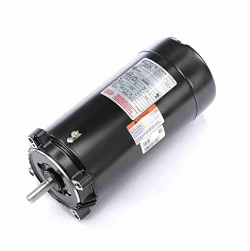 The Pool Supply Shop 1 Horsepower Black and Silver Key Shaft Pool Pump Motor 1.5 SF Black