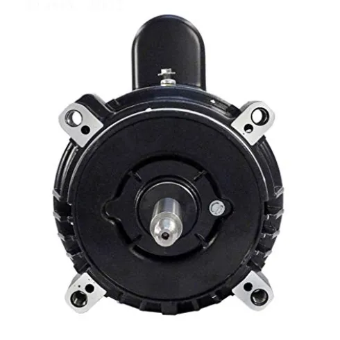 The Pool Supply Shop 1 Horsepower Black and Silver Key Shaft Pool Pump Motor 1.5 SF Black