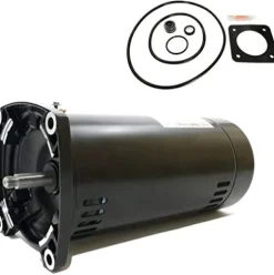 The Pool Supply Shop 1.5 HP Square Flange Pool Pump Motor Black