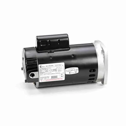 The Pool Supply Shop 1.5 HP Square Flange Full-Rated Pool and Spa Pump Motor Black