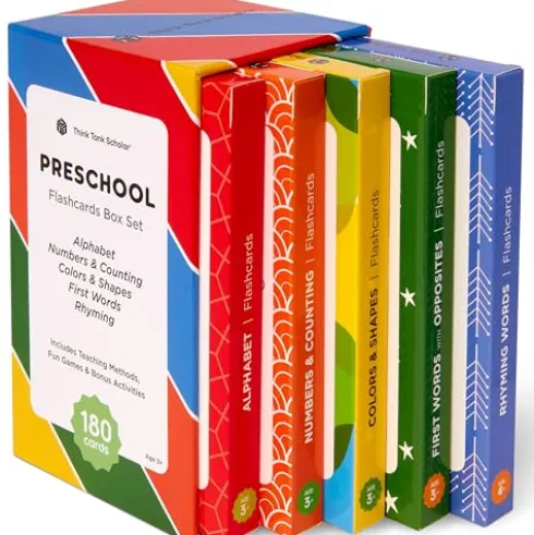 Think Tank Scholar Educational Flashcards Set of 5, 180 Cards