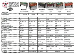 Tornado Tournament 3000 Foosball Table Silver