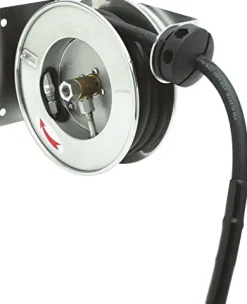 T&S Brass Open Stainless Steel 3/8-Inch X 12-Feet Spray Valve Hose Reel