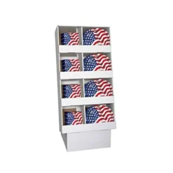 Unique Bulk USA Flag Tableware Display 96 Ct Multicolor