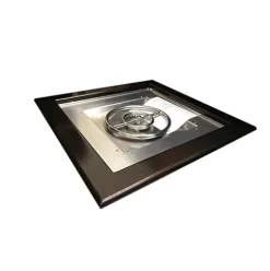 USA Firebowls Outdoor Square Fire Bowl Empire Copper Vein