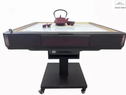 usamjtable American Style Ultra-Thin Automatic Mahjong Table with 36mm Numbered Tiles and Reversible Cover