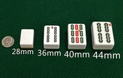 usamjtable Automatic Mahjong Table 4-Legged 36mm Tiles Green+Blue Champagne