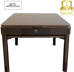 usamjtable Automatic Mahjong Table Coffee 4-Leg Style with 40mm Numbered Tiles & Accessories