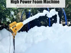 USPOINT Party Foam Machine with Foam Cannon and Water Tank Yellow