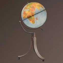 Waypoint Geographic Emily 20” Illuminated Decorative Globe Blue Ocean Styling