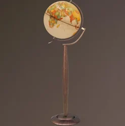 Waypoint Geographic Lyon 15″ Illuminated Globe, Multi-Directional Mount, Classic Antique