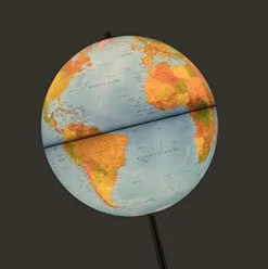 Waypoint Geographic Vertigo 15” Illuminated Standing Floor Globe Blue