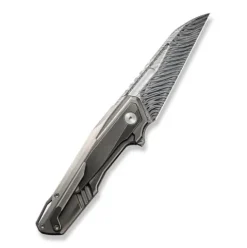 WE Maciej Torbé WE23012B-DS1 Polished Bead Blasted Titanium Handle with Gray Inlay Black