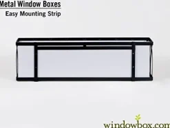 Windowbox 72in. French Quarter Aluminum Window Box Cage Black