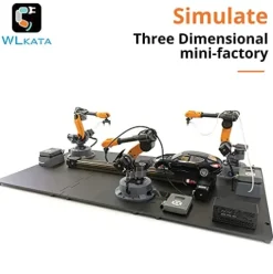 wlkata Sliding Rail Set Mirobot Education Industrial Robot Arm Black