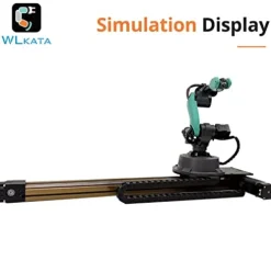 wlkata Sliding Rail Set Mirobot Education Industrial Robot Arm Black