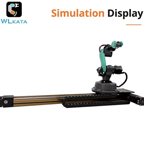 wlkata Sliding Rail Set Mirobot Education Industrial Robot Arm Black