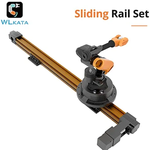 wlkata Sliding Rail Set Mirobot Education Industrial Robot Arm Black
