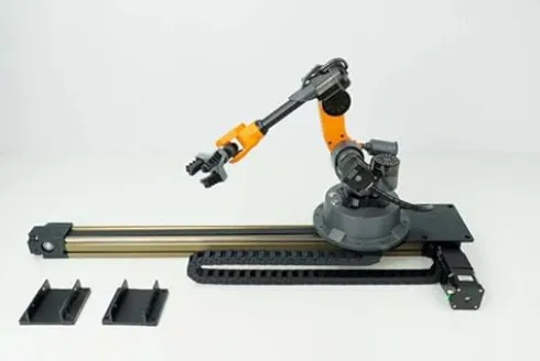 wlkata Sliding Rail Set Mirobot Education Industrial Robot Arm Black