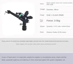 WOVSTNOV 50Pcs 1.5 Inch Adjustable Plastic Watering Spray Gun